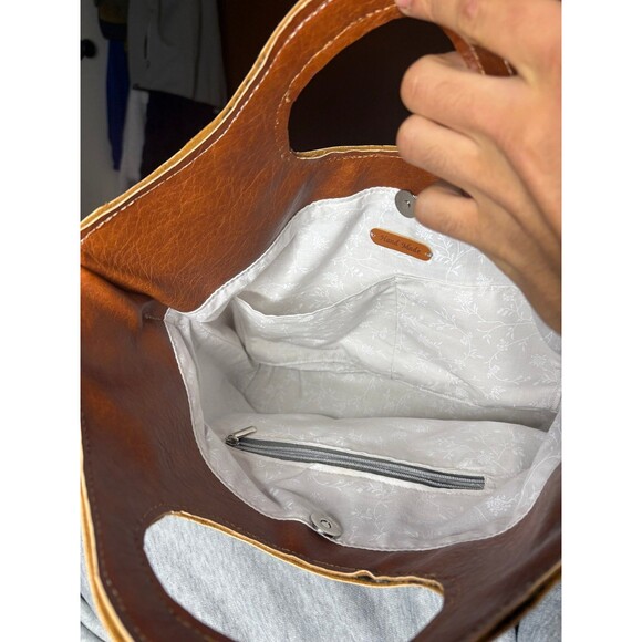 vintage blue and pink handmade purse - Picture 3 of 7